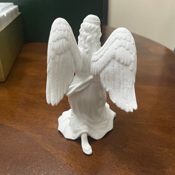 VTG Lenox Collection Nativity Angels of Adoration White Bisque China Figurines - Picture 14 of 15